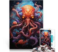 Puzzle Adulte 1000 pièces Aquarelle Ocean Kraken Défi Difficile pour soulager Le Stress Car C'est Un pour Toute la Famille 38x26cm