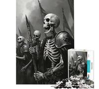 Puzzle Adulte 1000 pièces Armée de squelettes pour Anniversaire Noël Jeu de précision à découper et à Manipuler À partir de 14 Ans (50x75cm)
