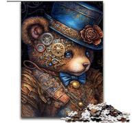 Puzzle Adulte 1000 pièces Art Bear Jigsaw Jeu de réflexion pour Adolescents, pour Une soirée de Jeux en Famille (Taille : 26x38cm)