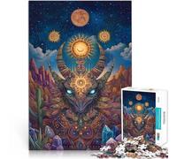 Puzzle Adulte 1000 pièces Art coloré des Dinosaures Entraînez Votre Cerveau et Vos Mains Car C'est Un pour Toute la Famille 50x70cm