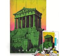 Puzzle Adulte 1000 pièces Art de Propagande Grecque, Jeu Manuel, Difficile et Stimulant, idéal comme Cadeau pour Toute la Famille 38x26cm