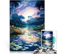 Puzzle Adulte 1000 pièces Art du Paysage Difficile à réaliser mais Amusant et Humoristique Cadeaux du Père Noël Secret 75x50cm