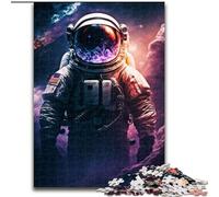 Puzzle Adulte 1000 pièces Astronaute dans l'espace. Puzzle Impossible pour Adultes, Taille 50x75cm. Un Casse-tête Stimulant à Faire soi-même, idéal pour Un Jeu en Famille ou comme Cadeau décoratif.
