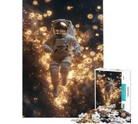Puzzle Adulte 1000 pièces Astronaute Flotte Difficile et Stimulant Jeu éducatif et Relaxant pour Les 14 Ans et Plus (38x26cm)