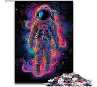 Puzzle Adulte 1000 pièces Astronaute Galactique en Bois, décoration idéale pour la Maison ou Le Bureau, Cadeau de Noël idéal 50x75cm, décoration Artistique DIY, Cadeau d'anniversaire idéal