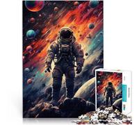 Puzzle Adulte 1000 pièces Astronaute Marchant sur Un astéroïde Compétition de Vitesse Manuelle Jeu de défi Unique 75x50cm