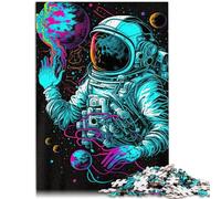 Puzzle Adulte 1000 pièces Astronaute néon DIY Puzzle Jouets 26x38cm Aidez Le Cerveau à exercer des Jouets addictifs pour cultiver la Patience