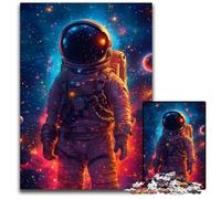 Puzzle Adulte 1000 pièces Astronaute Puzzles en Bois Jeux Jouets Cadeau, Anniversaire Unique et Cadeaux pour 14 Ans et Plus 50x75cm
