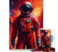 Puzzle Adulte 1000 pièces Astronaute Supernova Premium Cut Jeu de Concentration Amusant Temps Libre Cadeau de Loisirs de Noël (38x52cm)