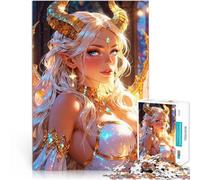 Puzzle Adulte 1000 pièces Auryn - Superbe Fille tieffeline Défi Difficile pour soulager Le Stress Super Cadeau 38x26cm