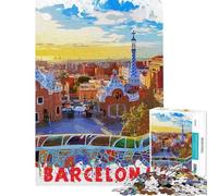 Puzzle Adulte 1000 pièces Barcelone Jeu Manuel défi Difficile idéal comme Cadeau pour Toute la Famille (Taille 50x75cm)
