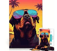 Puzzle Adulte 1000 pièces Beau Chien,découpe Premium,Jouet Amusant et Stimulant pour l'esprit,Jeu Relaxant,décoration d'anniversaire,Cadeau (38x26cm)