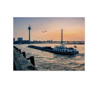 Puzzle Adulte 1000 Pièces，Bord du Rhin Devant la Vieille Ville，Puzzle Classique Jouet Jeu De Puzzle Unique Décorations pour La Maison Et Cadeaux Puzzle pour Enfants Et Adultes（38x26cm）-AQ96