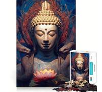 Puzzle Adulte 1000 pièces Bouddha,Jeu de précision,Jouet cérébral Intelligent,Divertissement pour Passer Le Temps,Cadeau d'anniversaire (38x52cm)