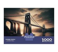 Puzzle Adulte 1000 Pièces Bridge Over Water at Sunset Puzzle pour Adultes - Décoration Murale - Stimule La Mémoire - Cadeau d'anniversaire Unique 70x50cm/1000pcs