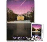 Puzzle Adulte 1000 pièces Bruxelles Belgique - Idéal pour des soirées Jeux en Famille, Anti-Stress et Cadeaux de Noël Secrets - Dimensions 38x26cm