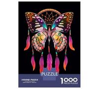 Puzzle Adulte 1000 Pièces Butterfly Dream Catcher Wall Art Puzzle Adulte Jeu Manuel Décoration Parfaite Cadeaux Uniques pour Anniversaire Et Noël 38x26cm/1000pcs