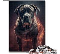Puzzle Adulte 1000 pièces Cane Corso Fire Jigsaw Jeu interactif Familial, idéal pour Les Adolescents, Cadeau Casse-tête (Taille : 50x75cm)