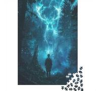 Puzzle Adulte 1000 Pièces, Celestial Deer Phantom, 70x50cm/1000pcs; Carton Blanc pour Un Tri Plus Propre; pour Progresser À Son Propre Rythme