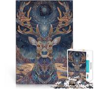 Puzzle Adulte 1000 pièces Cerf Fantastique Jouets éducatifs et d'apprentissage Jeux familiaux Œuvre d'art 38x26cm