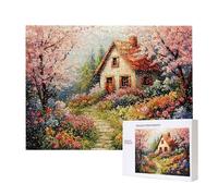 Puzzle Adulte 1000 Pièces Chalet Fleurs 75x50cm Impossible Difficile Défiant, Puzzles pour Adultes Jeu éducatif Défi Jouets 1000 Pièces Puzzles pour Adultes, Divertissement Créatif Cadeau u-825