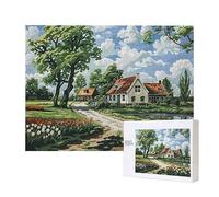Puzzle Adulte 1000 Pièces Chalet Vue Artisanat Cadeau Famille en Bois Puzzle Classique 3D Puzzles Divertissement créatif, Loisir, Jeu D'Intelligence Cadeau Unique Décoration Intérieure T-695