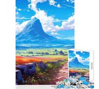 Puzzle Adulte 1000 pièces Chemin vers la Nature Décoration intérieure pour Un Anniversaire Jeu Impossible Renforce l'amour Entre Couples Dimensions 38x52cm