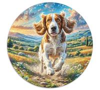 Puzzle Adulte 1000 Pièces Chien Grec Animaux - Ronde, Qualité Supérieure, Niveau Impossible, À Encadrer, 1000pcs (67.5x67.5cm)