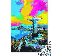 Puzzle Adulte 1000 pièces Christ Rédempteur Puzzle Puzzles pour Adultes Jeu éducatif Défi Jouet 1000 pièces (38 x 26 cm)