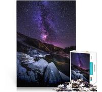 Puzzle Adulte 1000 pièces Ciel étoilé étoiles filantes Fabriqué en Carton pour Les 14 Ans et Plus Jeu Impossible Cadeaux de Jeux stimulants。Taille：26x38cm/10.24x14.96pouce