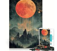 Puzzle Adulte 1000 pièces Ciel Sauvage Découpe serrée Jeu de réflexion Amusant Loisirs et Divertissement Décoration d'anniversaire Cadeau (38x26cm)