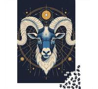 Puzzle adulte 1000 pièces Classique puzzle en papier chèvre Puzzle relaxant Jeu de puzzle Casse-tête 1000 pièces (38x26 cm)