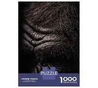 Puzzle Adulte 1000 Pièces Close-up of Gorilla Fur and Skin Puzzles pour Adolescents pour S'amuser en Famille Difficile Et Stimulant Un pour Les Jeux 52x38cm/1000pcs