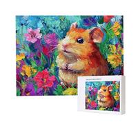 Puzzle Adulte 1000 Pièces Cobaye Animale Puzzles pour Adultes Jeu éducatif Défi Jouets 1000 Pièces Puzzles pour Adultes Enfants, Puzzle de Bricolage Coloré pour la Décor de la Maison 75x50cm l-169