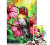 Puzzle Adulte 1000 pièces Colibri Adolescent Jeux éducatifs Décoration d'intérieur Cadeau d'anniversaire Cadeaux Art Mural 38x26cm
