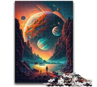 Puzzle Adulte 1000 pièces Color Planet Anti-Stress Staycation Kill Time Décoration Parfaite pour Les 14 Ans et Plus 38x26cm