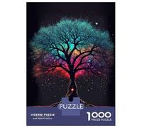 Puzzle Adulte 1000 Pièces Colorful Tree Puzzle Adulte Jeu Manuel Décoration Parfaite Cadeaux Uniques pour Anniversaire Et Noël 70x50cm/1000pcs