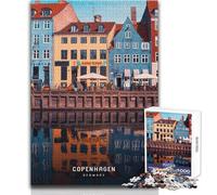 Puzzle Adulte 1000 pièces Copenhagen Toys, Jeu éducatif, Motif à Assembler, œuvre d'art, Cadeau, Dimensions 50x75cm