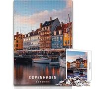 Puzzle Adulte 1000 pièces Copenhagen Toys, Jeu éducatif, Motif à Assembler, œuvre d'art, Cadeau, Dimensions 38x52cm