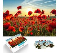 Puzzle Adulte 1000 pièces Coquelicot Difficile à réaliser mais Amusant et Humoristique Car C'est Un pour Toute la Famille 50x70cm