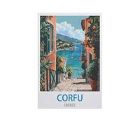 Puzzle Adulte 1000 Pièces,Corfou, Grèce,Puzzle en Papier, Puzzle De Jouet De Jeu De Loisirs(50x70cm)-GF43