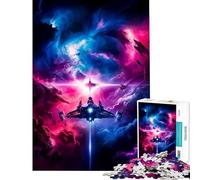 Puzzle Adulte 1000 pièces Cosmic Starfighter Odyssey Jeu de réflexion Stimulant l'intelligence Jouet addictif Une œuvre d'art (Dimensions 38x26cm)