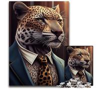 Puzzle Adulte 1000 pièces, Costume de Jaguar, vêtements d'animaux, Puzzles stimulants, soirées de Jeux en Famille, œuvres décoratives à Faire soi-même, 50x75cm/19,68x29,52 Pouces