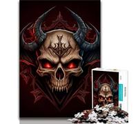 Puzzle Adulte 1000 pièces Crâne de Vampire sans Adolescent, Jeux d'activités familiales stimulants, Jouet à Faire soi-même pour décoration Murale de la Maison (Taille 75x50cm)
