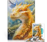 Puzzle Adulte 1000 pièces Créature légendaire Jaune Jouets de Jeu pour Cadeau Familial Car C'est Un pour Toute la Famille 38x26cm