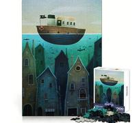 Puzzle Adulte 1000 pièces Créatures sous-Marines Exercice cognitif Détendez-Vous Facilement Bords Nets pour Les fêtes (38x52cm)