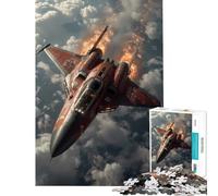 Puzzle Adulte 1000 pièces Crimson Wing Combattant marqué par Les Combats Jeu éducatif défi décoration Murale Cadeau d'anniversaire (38x26cm)