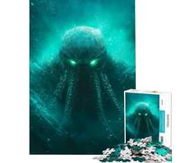 Puzzle Adulte 1000 pièces Cthulhu Art numérique Amusant à la Maison défi Difficile Jouet de décoration pour Les 14 Ans et Plus (50x75cm)