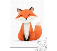 Puzzle Adulte 1000 Pièces Cute Cartoon Fox Puzzle Adulte Jeux De Famille Modèle À Assembler Offre Spéciale Cadeaux pour Toute La Famille 38x26cm/1000pcs