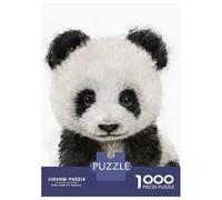 Puzzle Adulte 1000 Pièces Cute Panda Portrait Puzzles pour Adultes Jeux Relaxants Vacances À La Maison Passer Le Temps pour Un Anniversaire, Noël 70x50cm/1000pcs